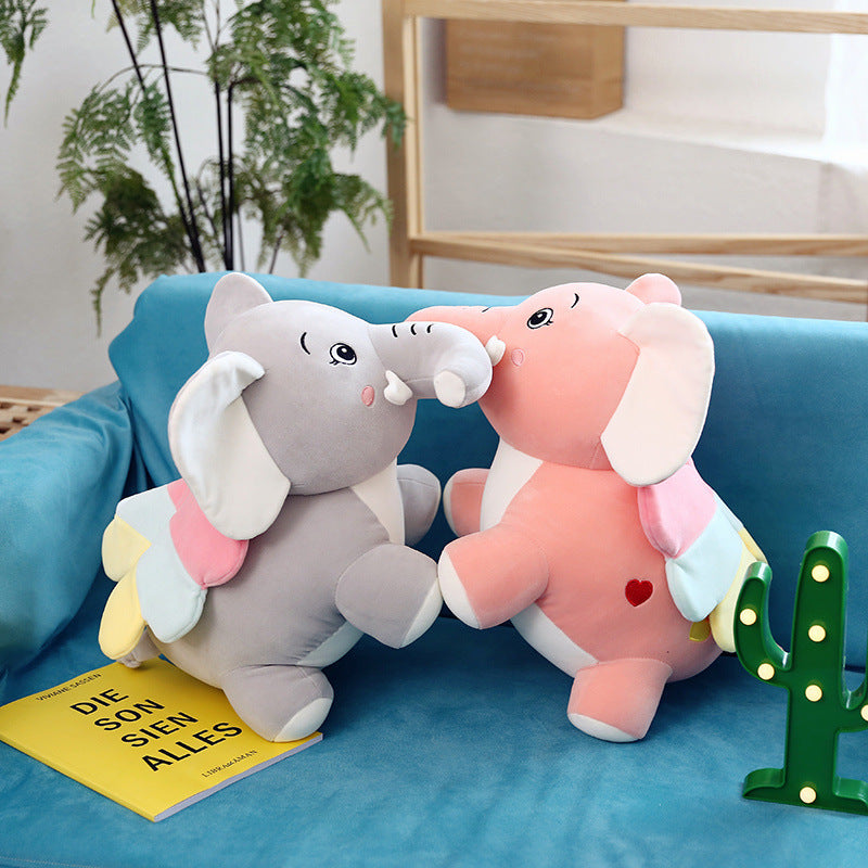 Charming Baby Elephant Plush Toy - Soft Dumbo Ragdoll for Comfort