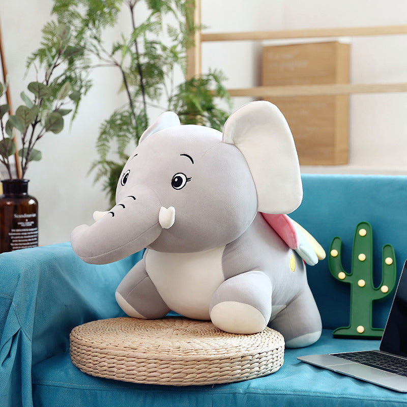 Charming Baby Elephant Plush Toy - Soft Dumbo Ragdoll for Comfort