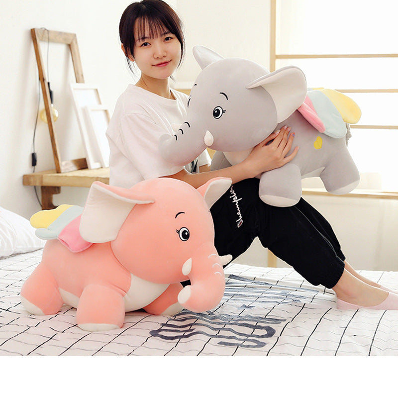 Charming Baby Elephant Plush Toy - Soft Dumbo Ragdoll for Comfort