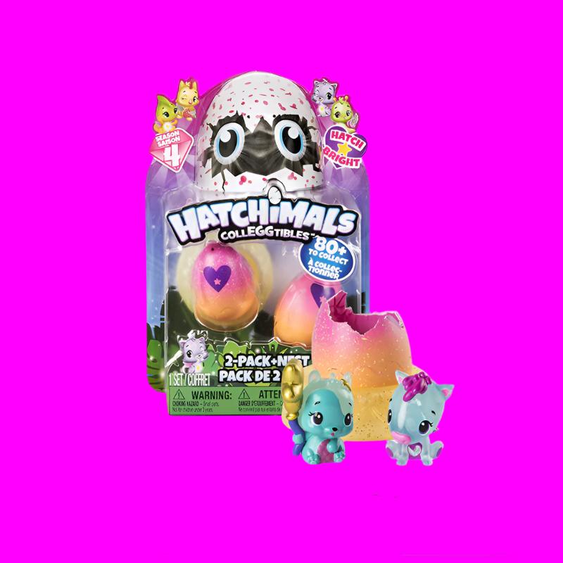 2 Packs Hatchimals Mini Hachi Magic Egg Pet Hatching Toy