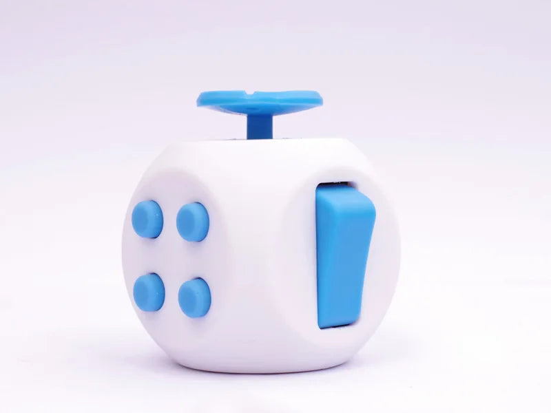 6 Face Fidget Cube Relieves Stress and Anxiety for Children and Adults, Decompression Toy Various Colors