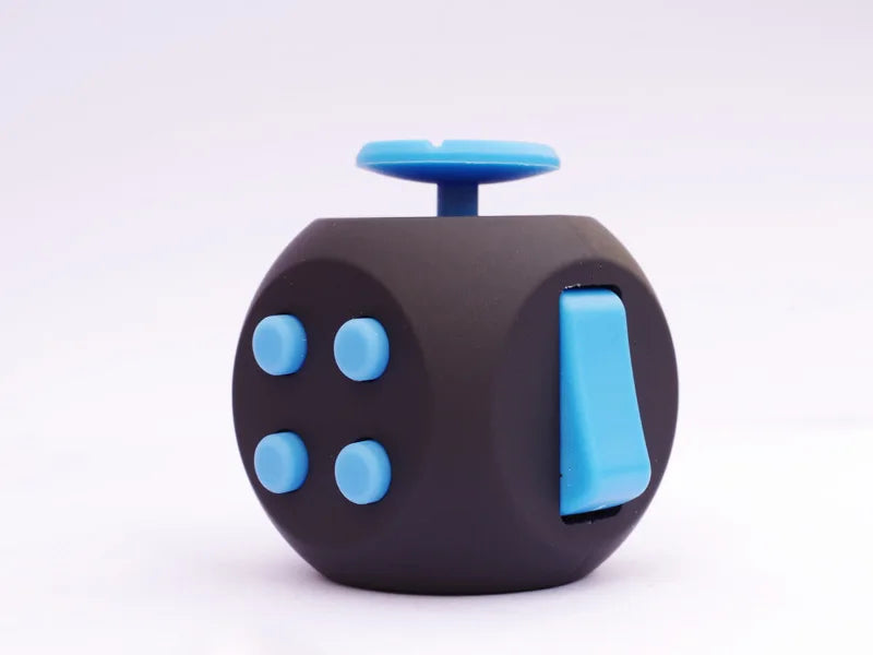 6 Face Fidget Cube Relieves Stress and Anxiety for Children and Adults, Decompression Toy Various Colors