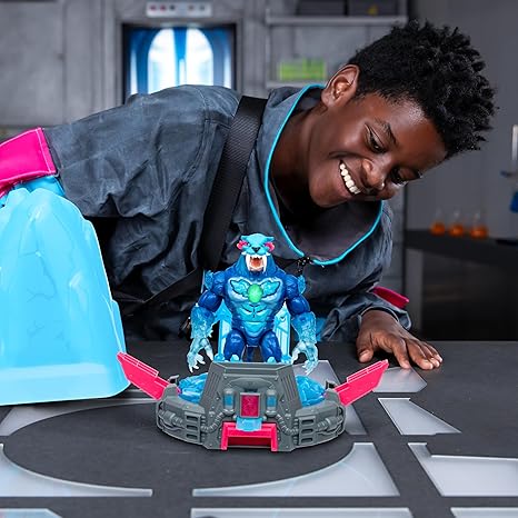 MrBeast Lab Melt the Ice to Release a Beast with the Cryo Lab Collector Figure 7inch/18cm Figure with 30+ Lights Sounds and Reactions Includes 2 We