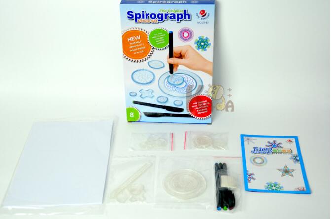 22pcs Spirograph Drawing Toy Set with Gears & Wheels