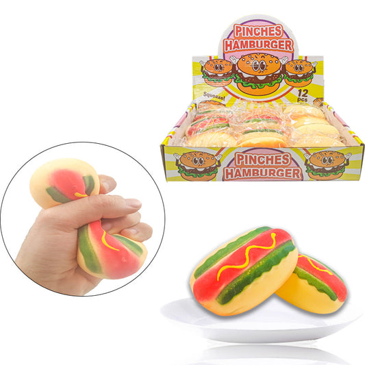 Hot Dog Sausage Pinch Toy - Fidget Stress Relief Toy