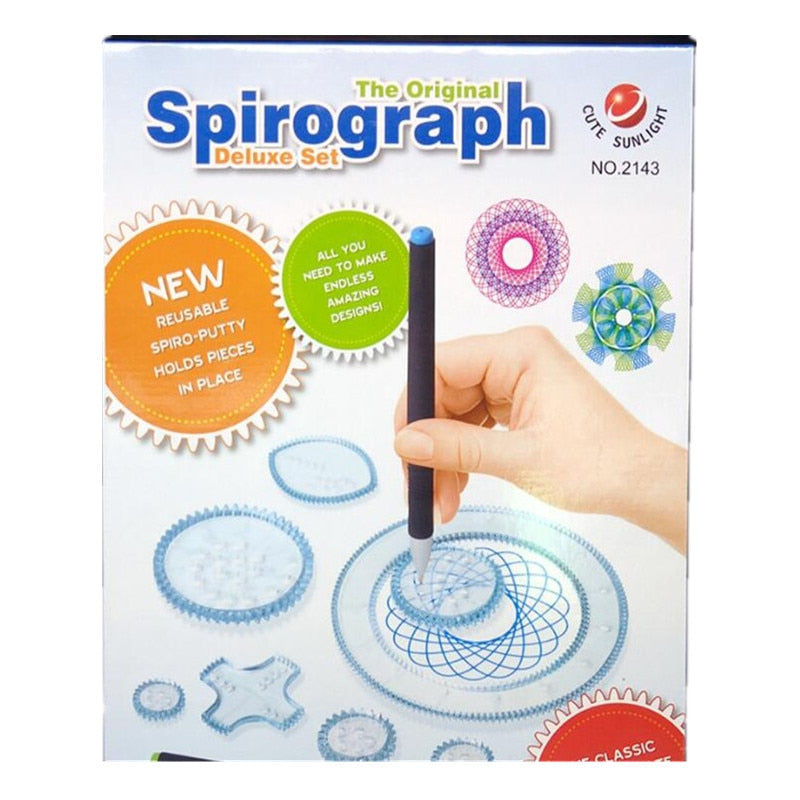 22pcs Spirograph Drawing Toy Set with Gears & Wheels