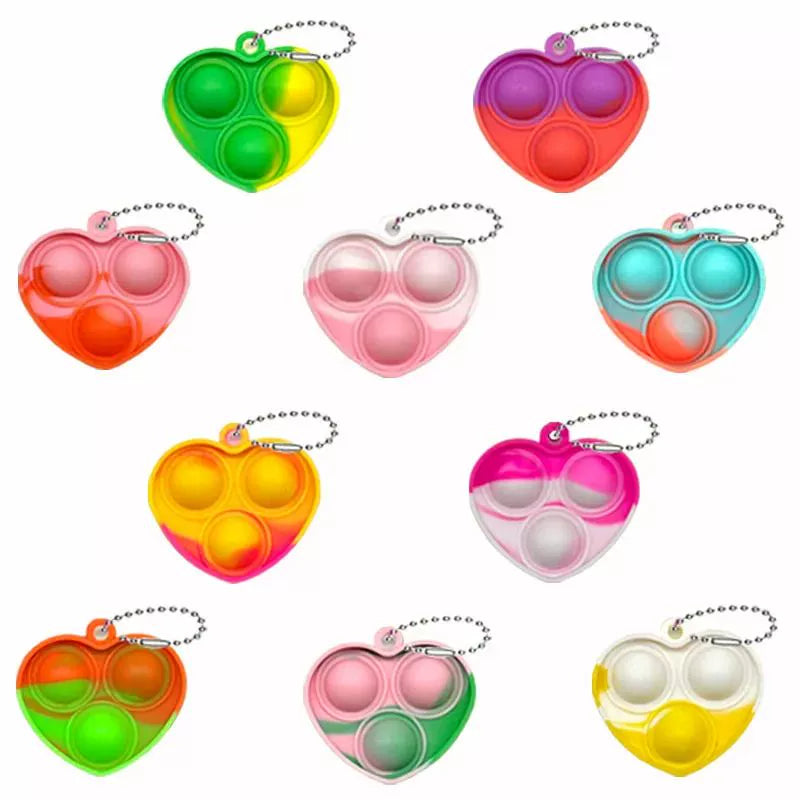 Mini Pop Keychain Sensory Fidget Toy 20Pcs