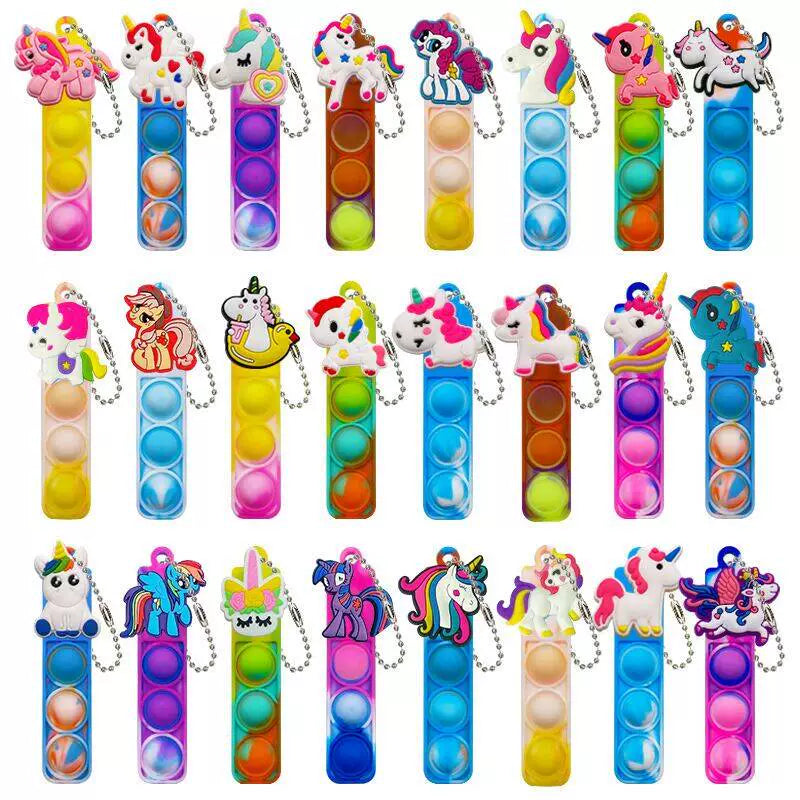 Mini Pop Keychain Sensory Fidget Toy 20Pcs