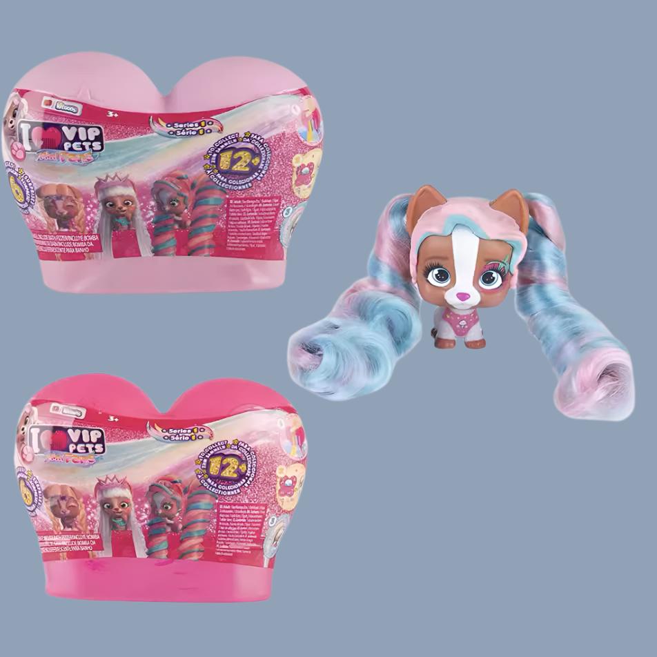 United States genuine VIP shampoo pet hair doll doll cute cute pet surprise blind box girl children's toys