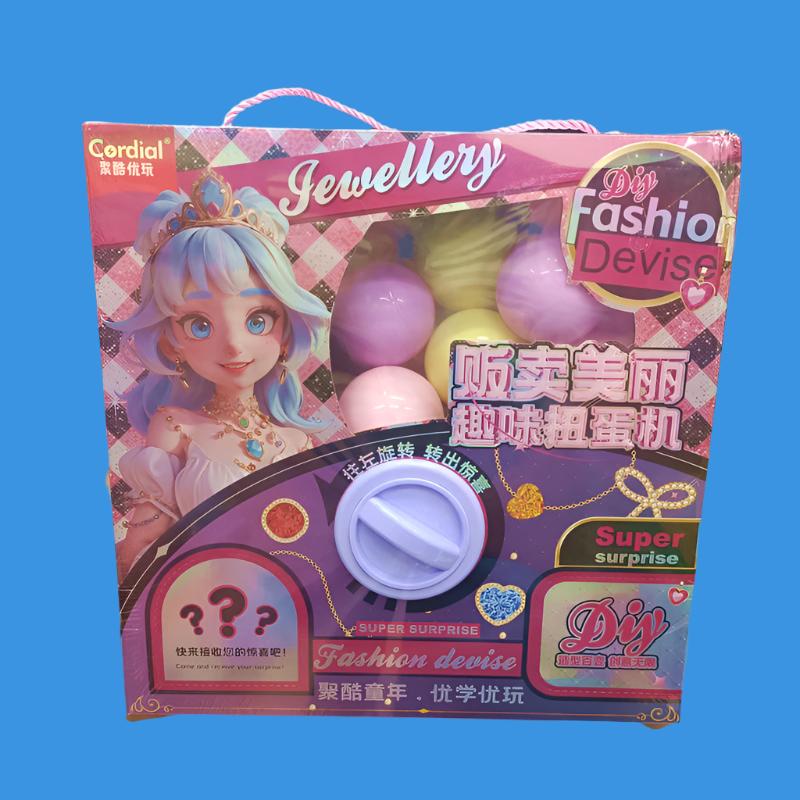 Good Luck Surprise Jukebox Capsule Toy Machine with Girl Bracelet