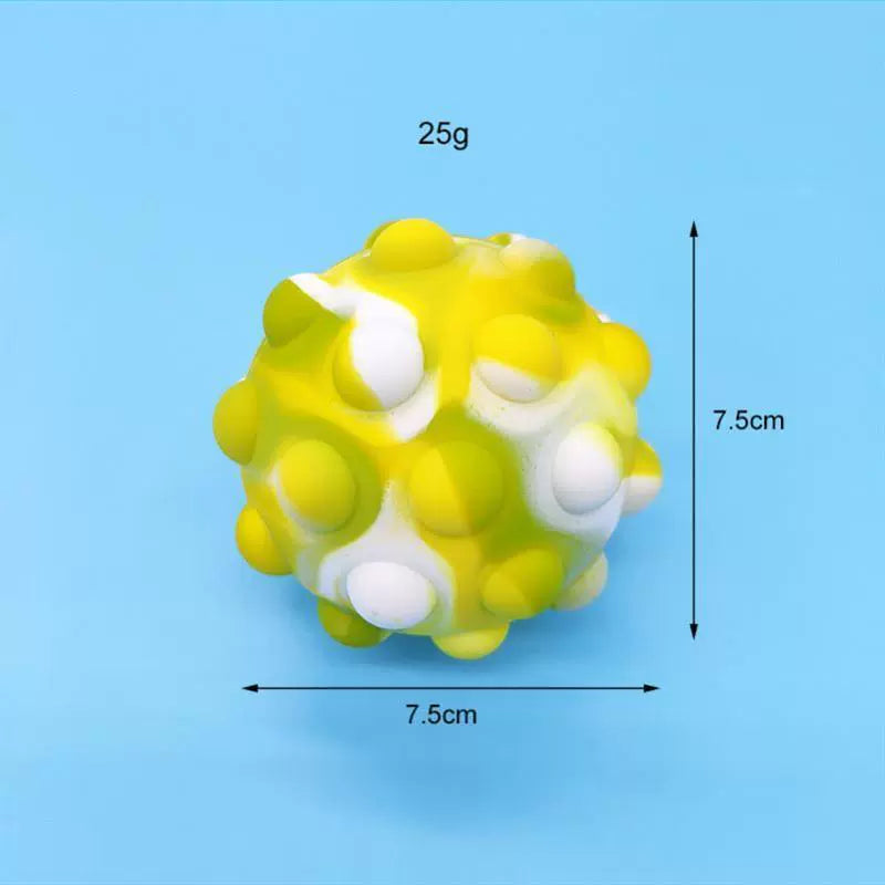 Pop Fidget Toy Popper Ball It 3D Squeeze Pop Ball It Fidget Toys Silicone Sensory Toys Stress Balls for Kids Adults Elderly