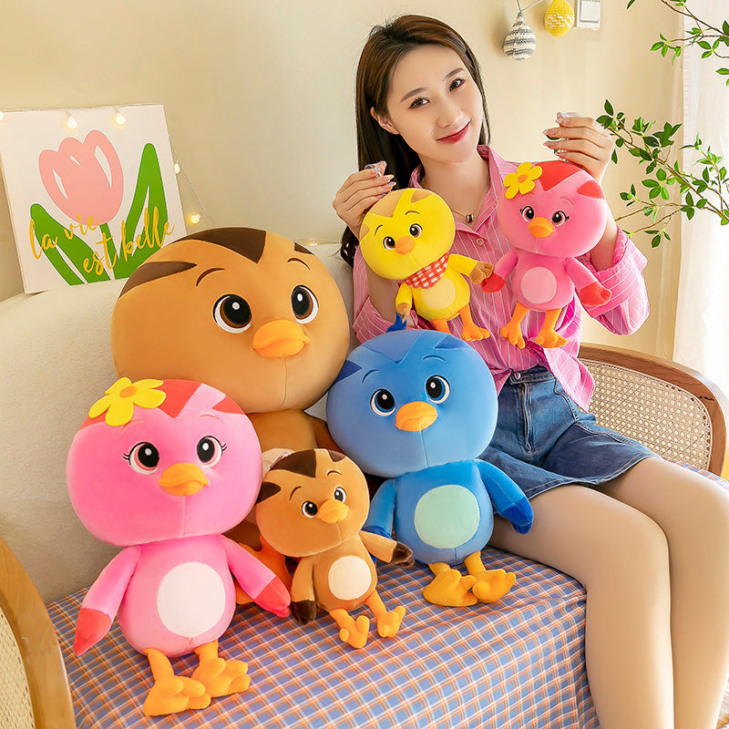 Cute Chicken Squad Plush Doll - Adorable Ragdoll Toy for Kids