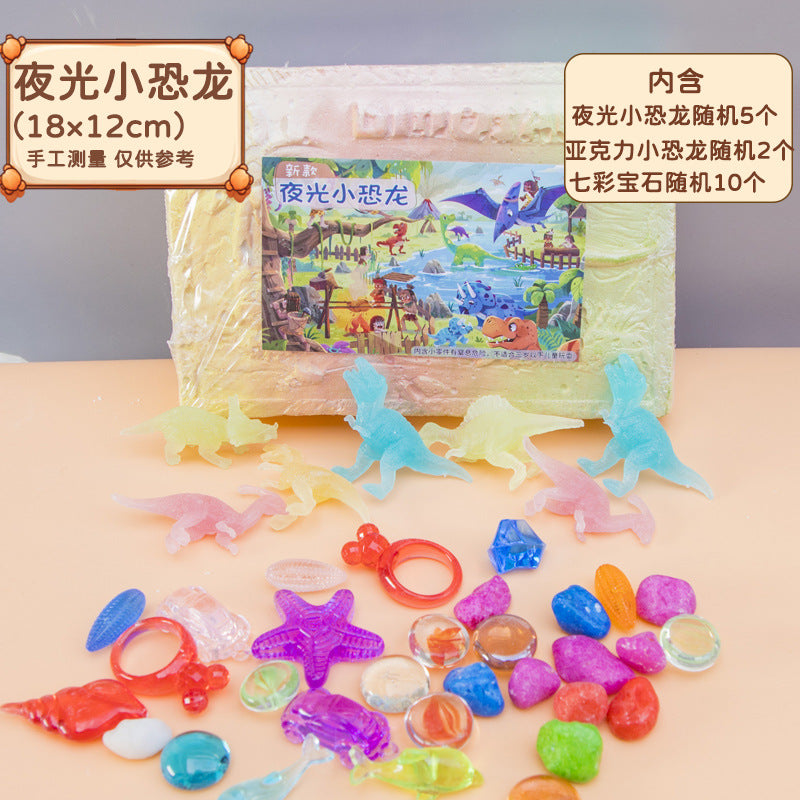 Archaeological Treasure Hunt Toy Set - Dinosaur Eggs & Fossils