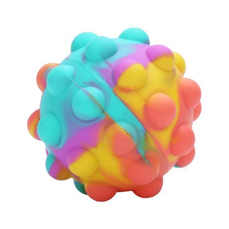 Pop Fidget Toy Popper Ball It 3D Squeeze Pop Ball It Fidget Toys Silicone Sensory Toys Stress Balls for Kids Adults Elderly