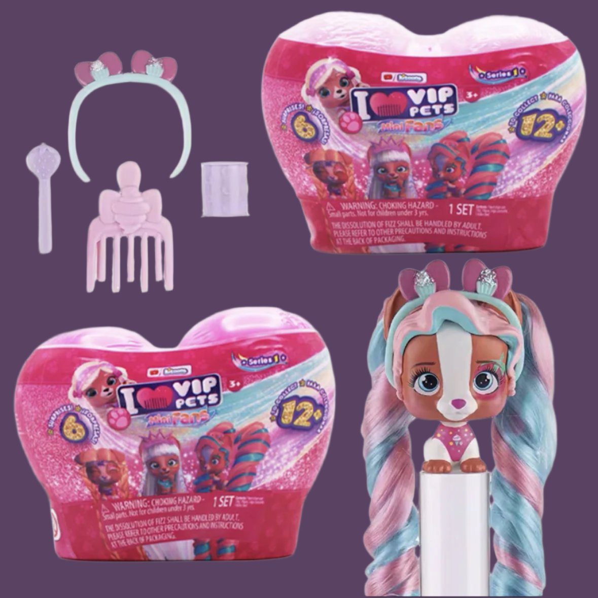 United States genuine VIP shampoo pet hair doll doll cute cute pet surprise blind box girl children's toys