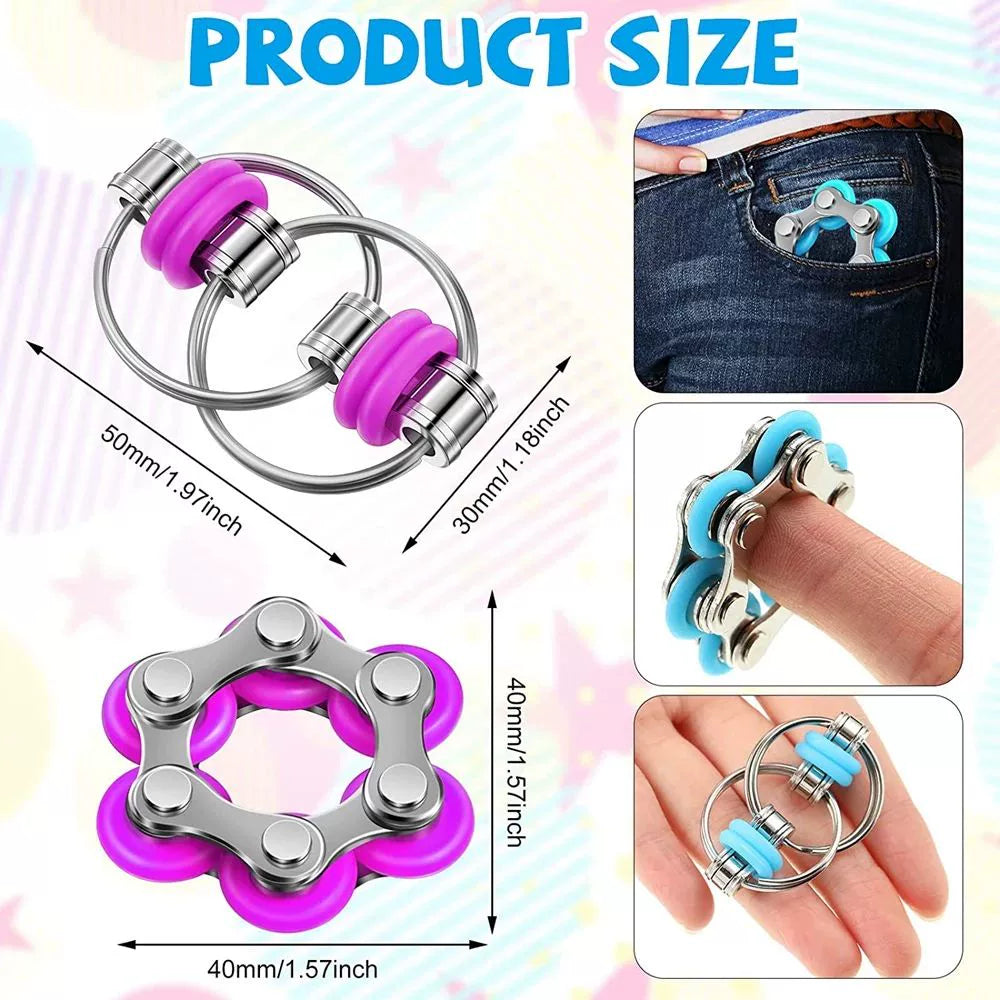 Premium Fidget Rings - Stress Relief & Focus Toys for All Ages 16PCS