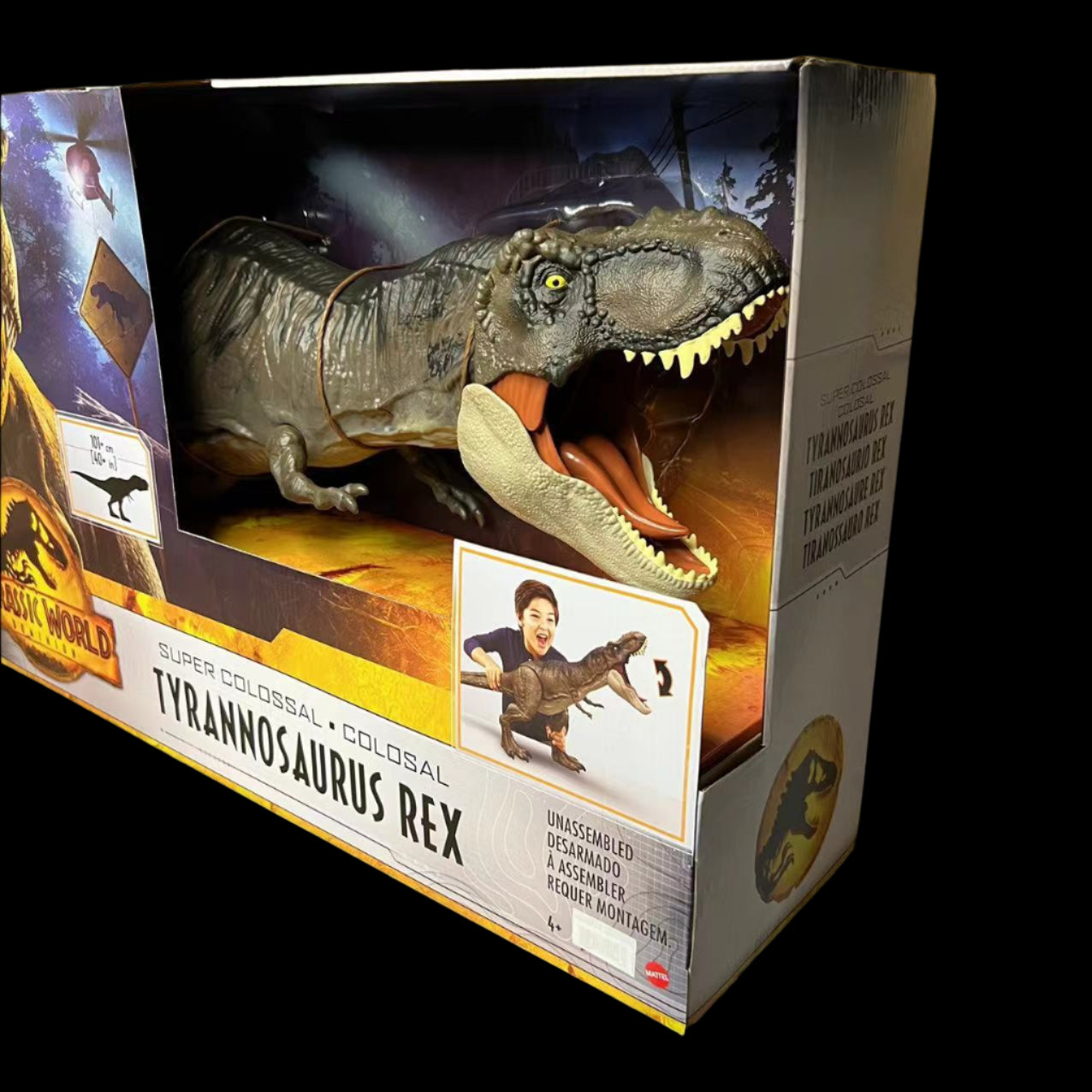 Mattel Jurassic World 3 Reigns Movie with the same new super-large giant 1-meter Tyrannosaurus Rex dinosaur model HBK73