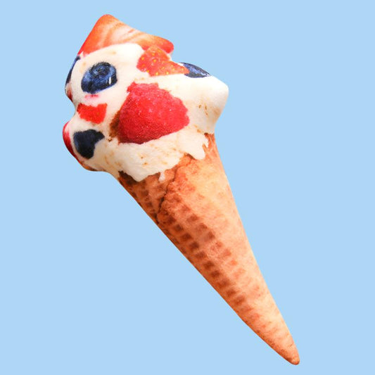 Plush Artificial Ice Cream Cone Pillow Toy - Cute Dessert Model