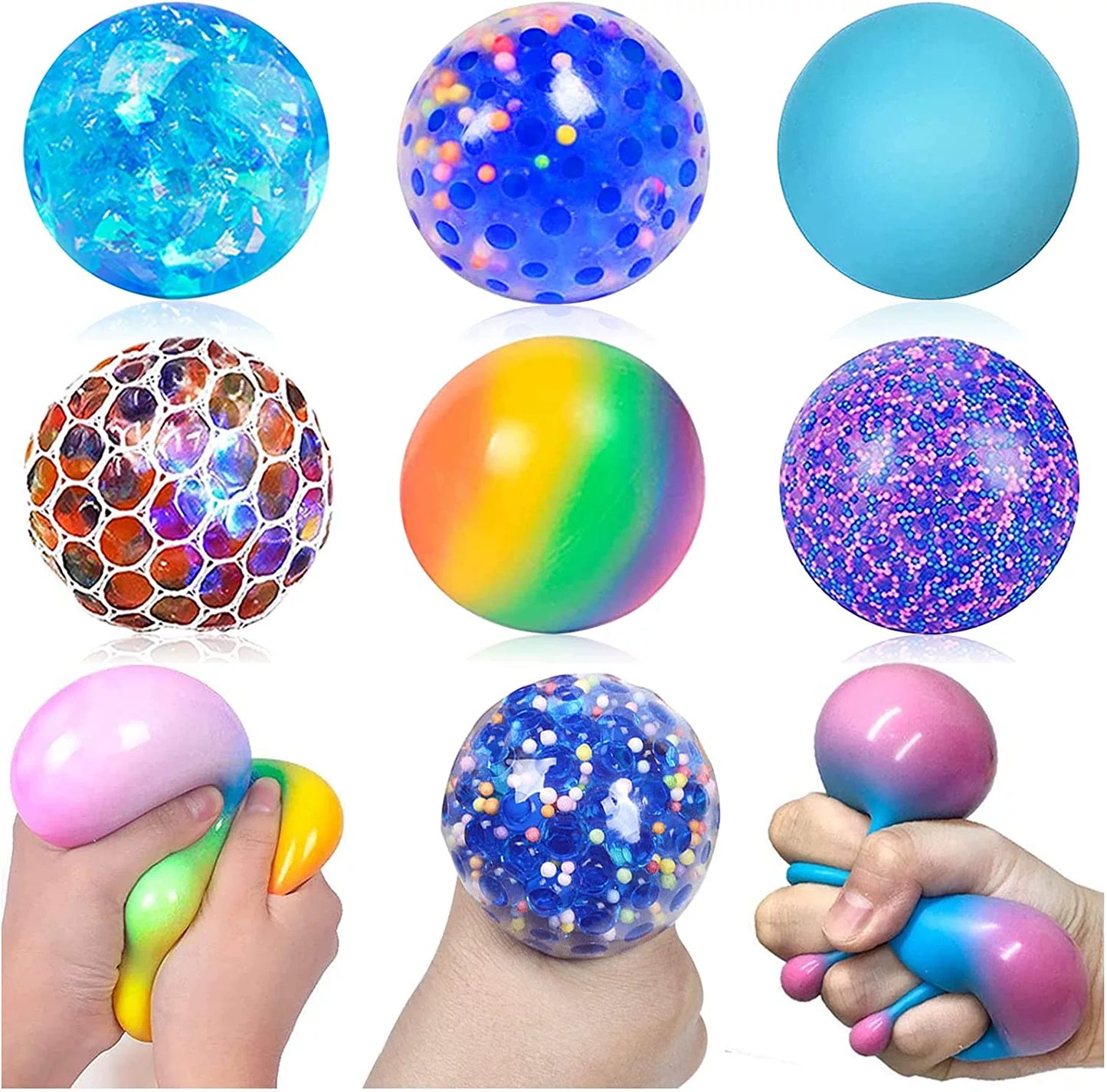 6Pack Sensory Stress Ball Set Fidget Toys nee doh Needohball