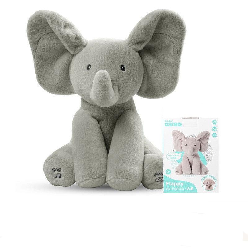 BABYGUND Peek-a-Boo Singing Plush Toys - Phoebe Elephants & Owls