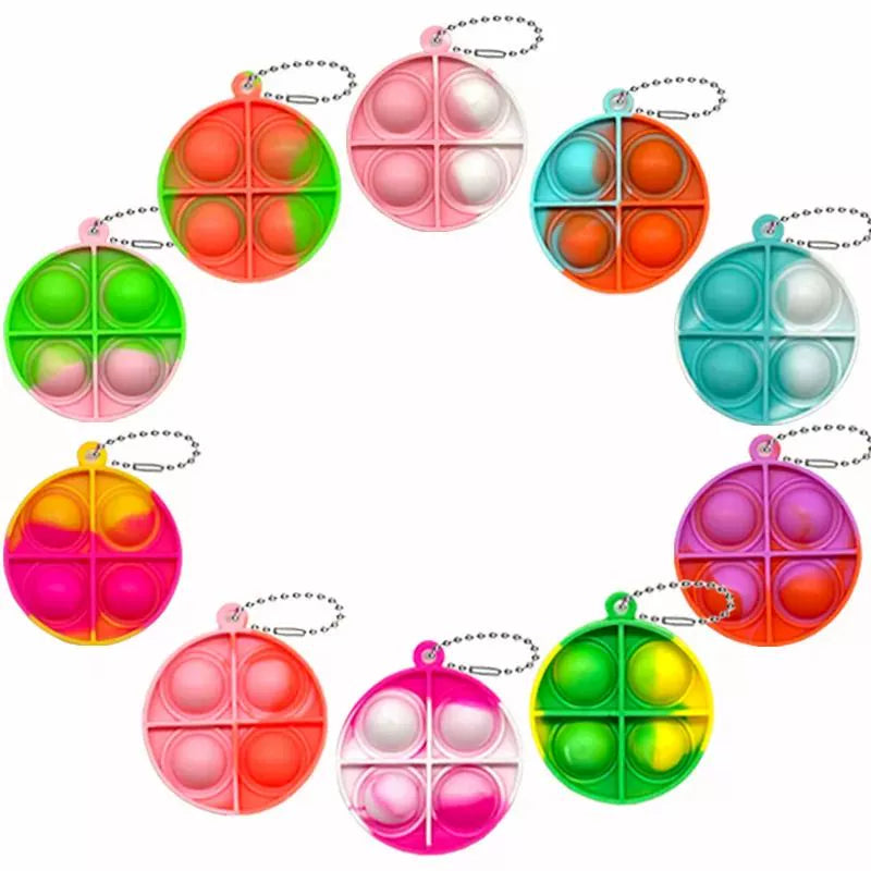 Mini Pop Keychain Sensory Fidget Toy 20Pcs