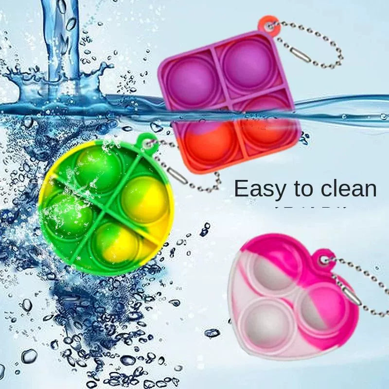 Mini Pop Keychain Sensory Fidget Toy 20Pcs