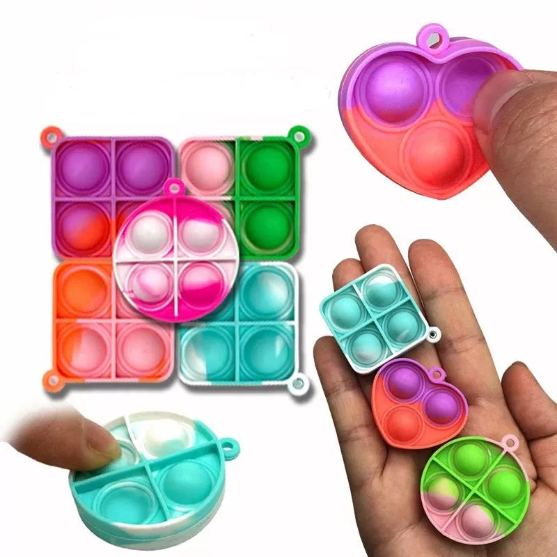 Mini Pop Keychain Sensory Fidget Toy 20Pcs