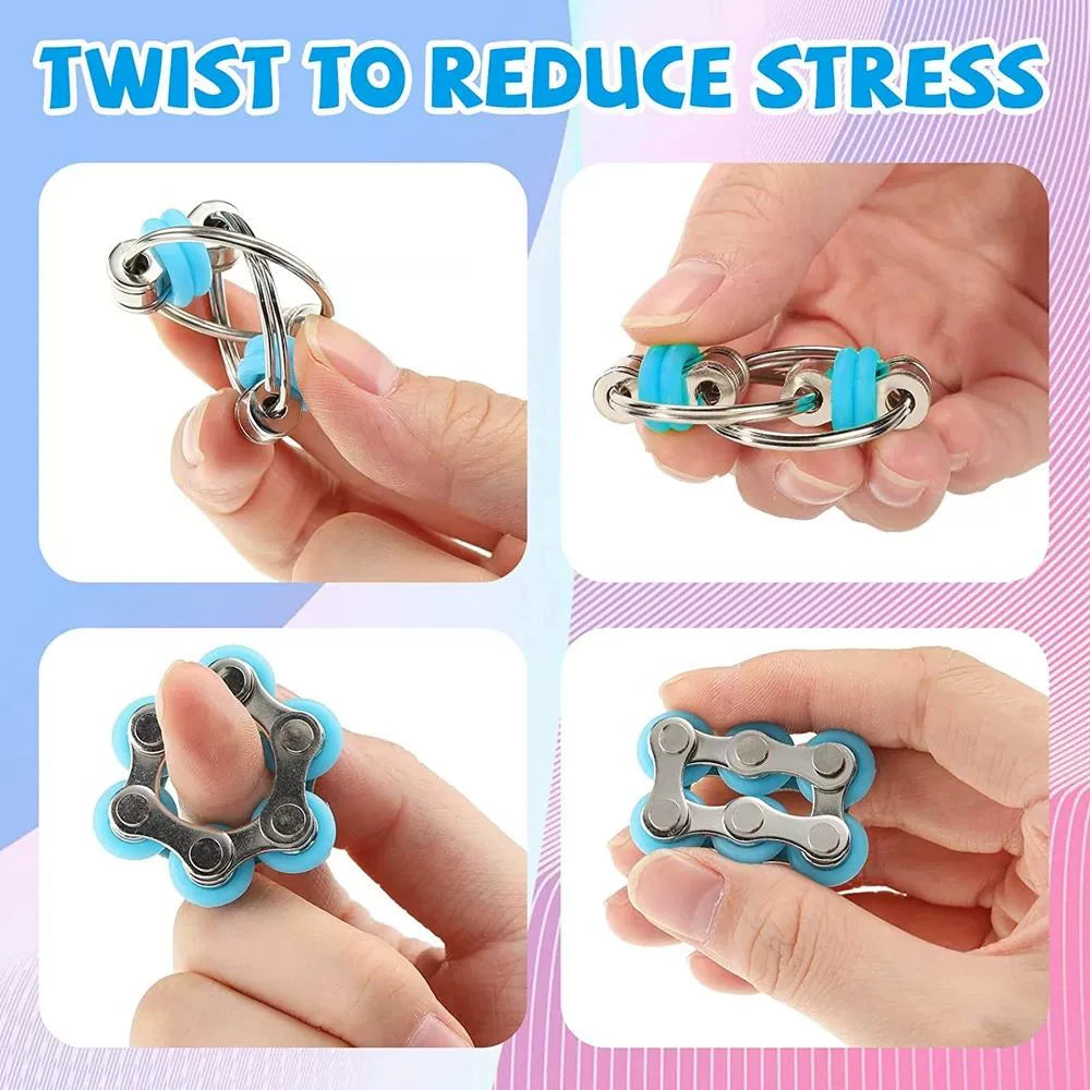 Premium Fidget Rings - Stress Relief & Focus Toys for All Ages 16PCS