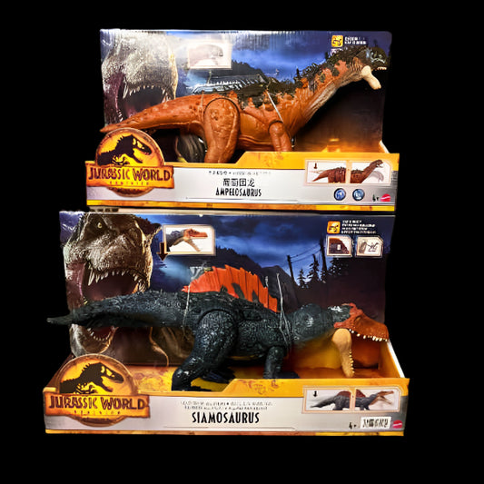 Mattel Jurassic World 3 Bite Series Dinosaur Yongchuan Dragon Siamese Dragon Vineyard Dragon Children's Toy HDX47