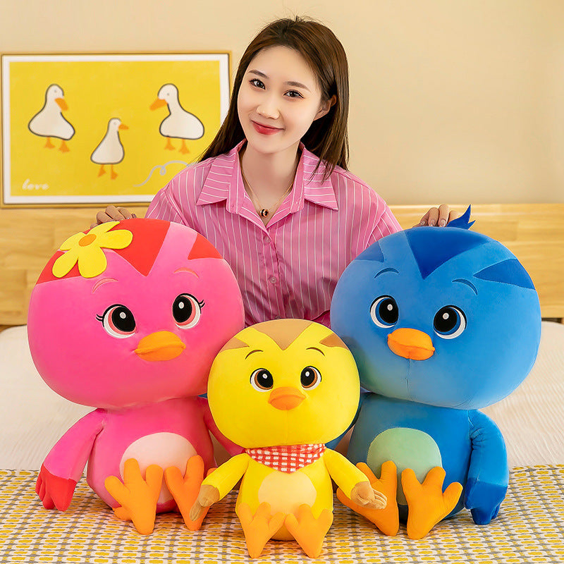 Cute Chicken Squad Plush Doll - Adorable Ragdoll Toy for Kids