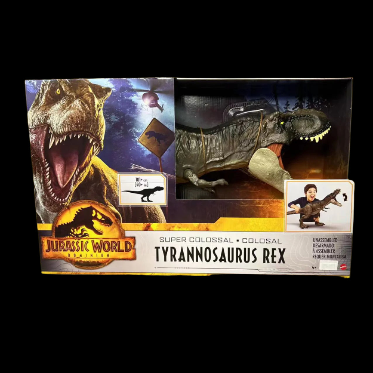 Mattel Jurassic World 3 Reigns Movie with the same new super-large giant 1-meter Tyrannosaurus Rex dinosaur model HBK73