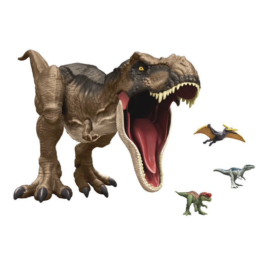 Mattel Jurassic World 3 Reigns Movie with the same new super-large giant 1-meter Tyrannosaurus Rex dinosaur model HBK73