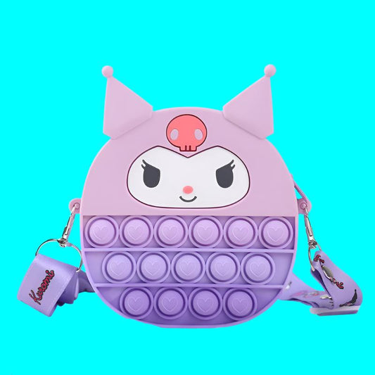 Cute Cartoon Unicorn Silicone Bubble Crossbody Bag