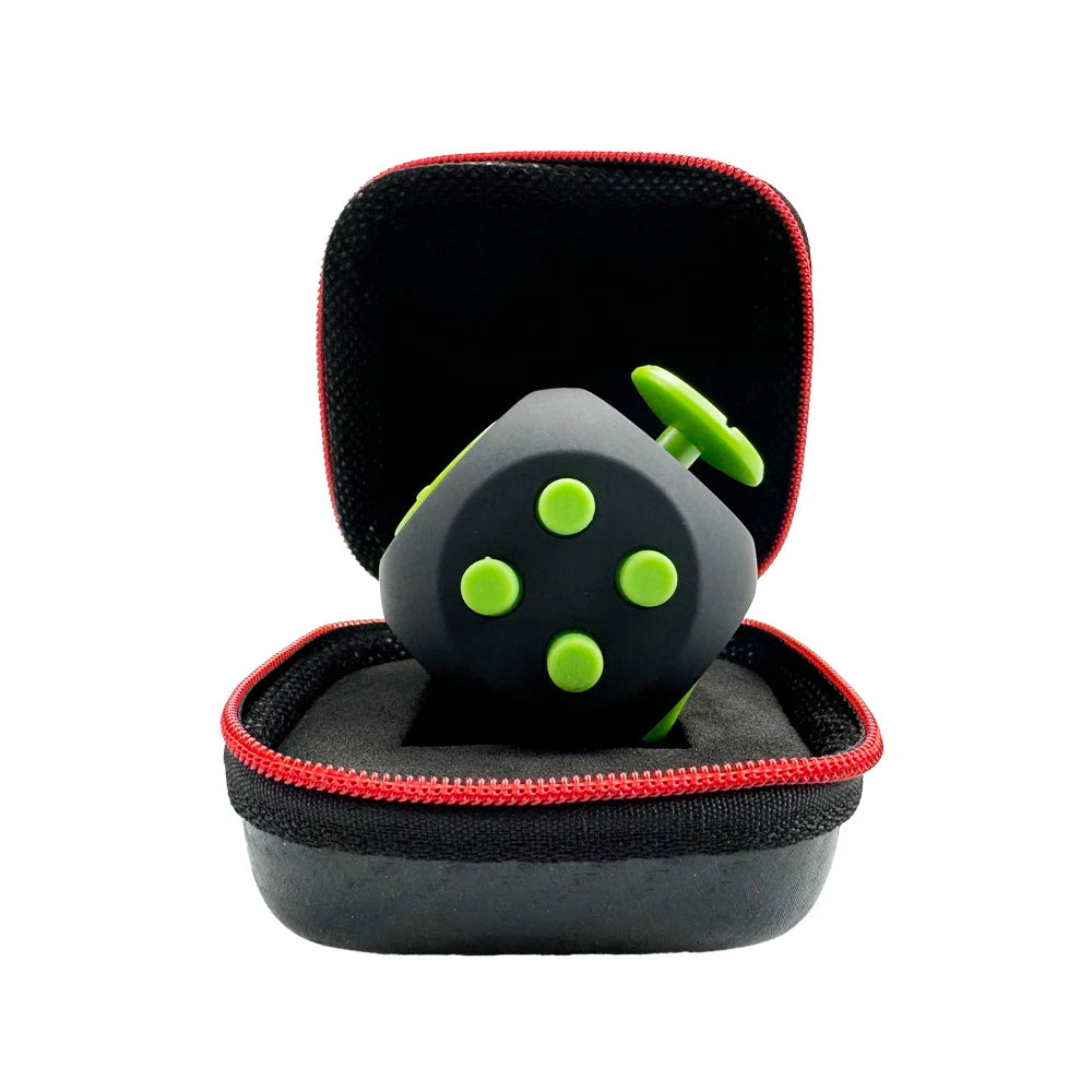 6 Face Fidget Cube Relieves Stress and Anxiety for Children and Adults, Decompression Toy Various Colors