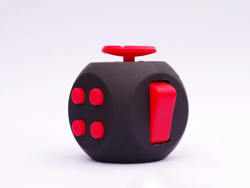 6 Face Fidget Cube Relieves Stress and Anxiety for Children and Adults, Decompression Toy Various Colors