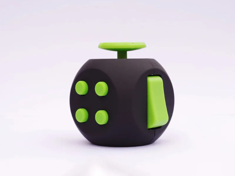 6 Face Fidget Cube Relieves Stress and Anxiety for Children and Adults, Decompression Toy Various Colors